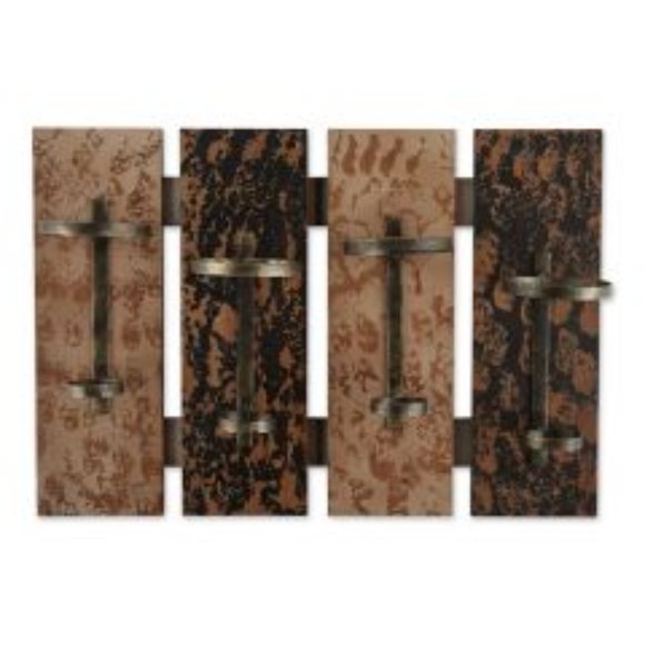 RUSTIC WINE WALL RACK